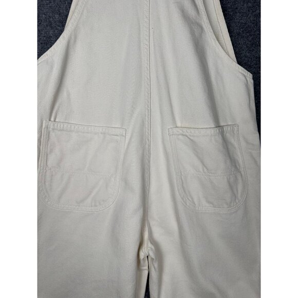 Reformation Smith Denim Overall Ivory Size 6 Boho Festival Hippie Casual Cowgirl - Picture 11 of 11